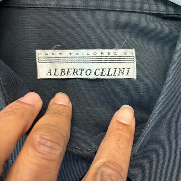 Alberto Celini Dress Shirt Hand Tailored Made in Australia Preppy Single Needle - Picture 6 of 8